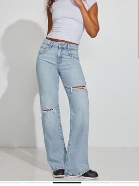 Garage Denim Women's 90's Straight Distressed Jeans - 0